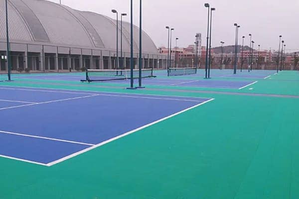 outdoor badminton court