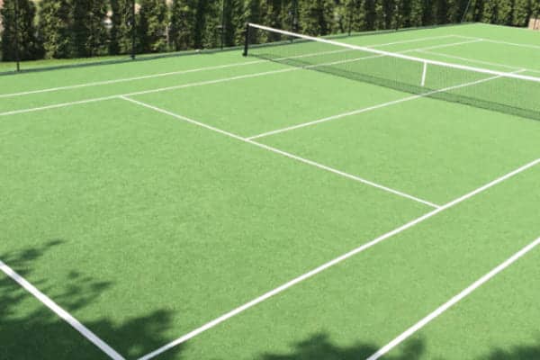 artificial turf tennis court