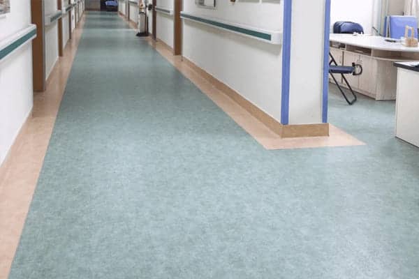 vinyl sheet floor for hospital
